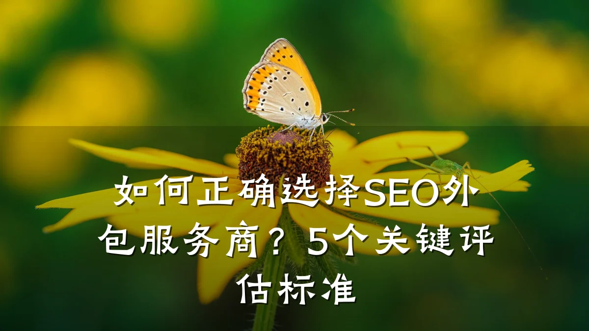 如何正确选择SEO外包服务商?5个关键评估标准