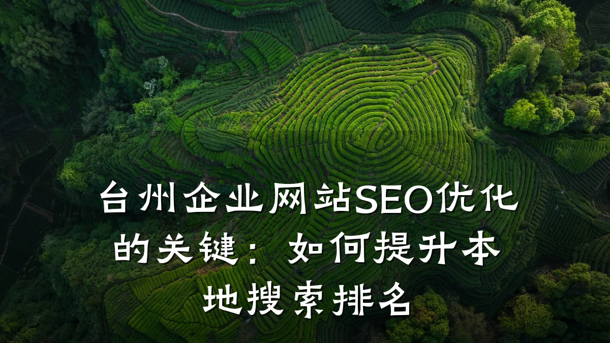 台州企业网站SEO优化的关键:如何提升本地搜索排名
