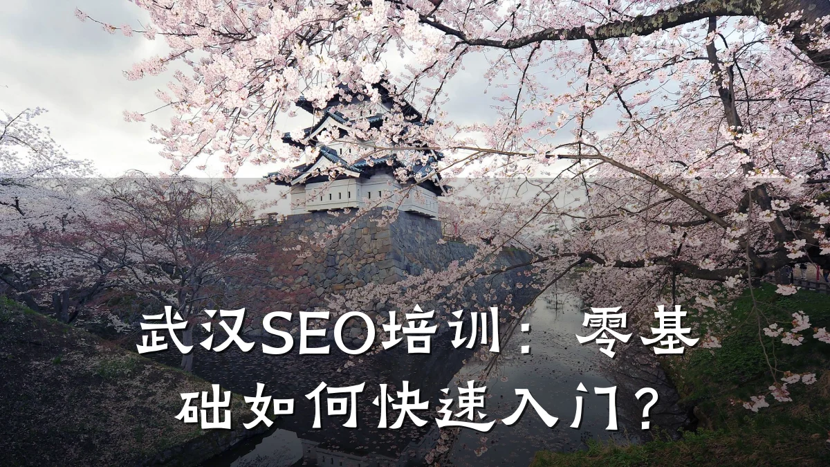 武汉SEO培训:零基础如何快速入门?